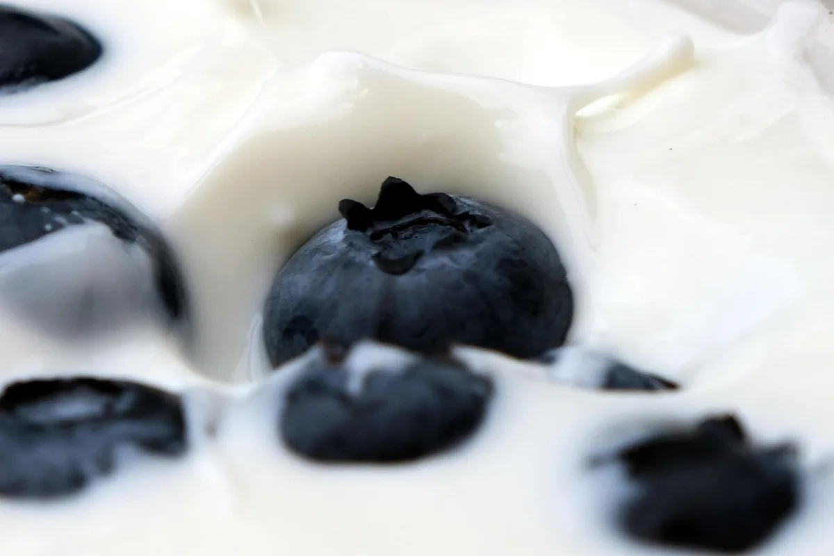 Yaourt et kéfir dans des bols sur une table, illustrant aliments fermentés